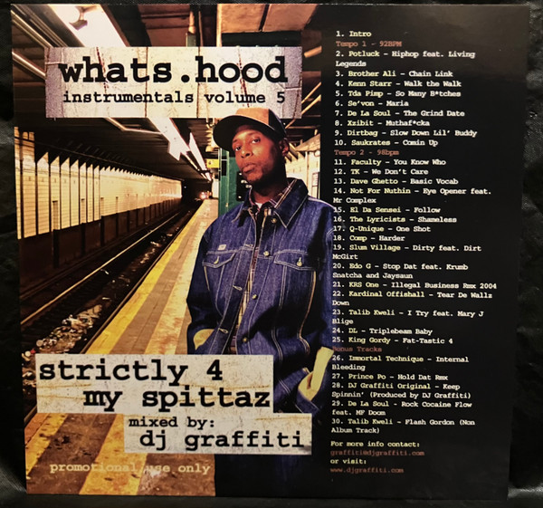 Whats . Hood Instrumentals Volume 5 : Strictly 4 My Spittaz