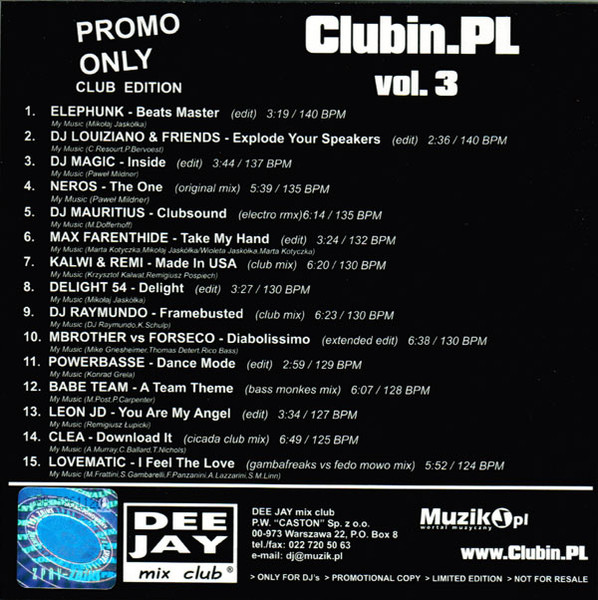 Promo Only Club Edition Clubin.PL Vol.3