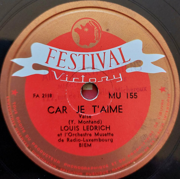 Car Je T'aime / Toi Tu Ne Ressembles A Personne
