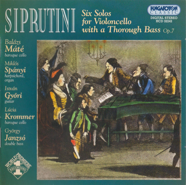 Six Solos For Violoncello With A Thorough Bass Op.7