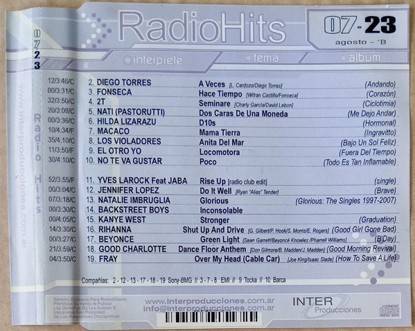 Radio Hits 07-23 (Agosto - B)