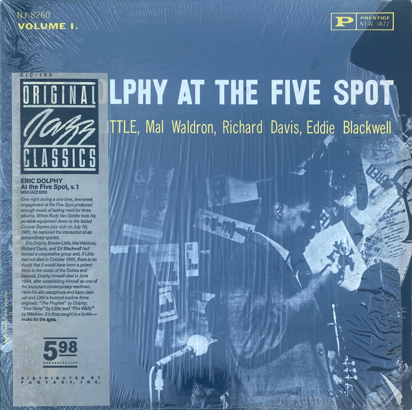 Eric Dolphy At The Five Spot, Volume I.