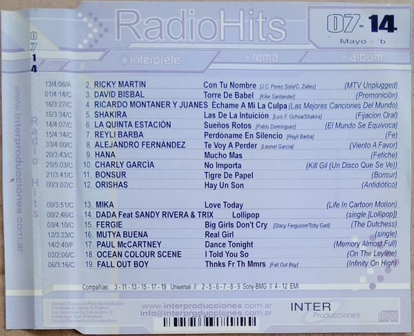 Radio Hits 07-14 (Mayo - B)