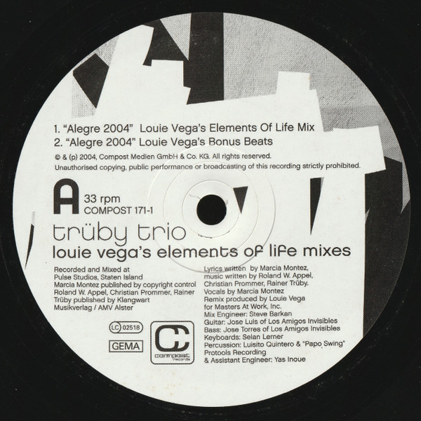 Alegre 2004 (Louie Vega's Elements Of Life Mixes)