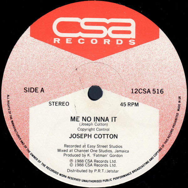 Me No Inna It / Yuh A Mi Lover