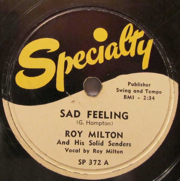 Sad Feeling / Bartender's Boogie