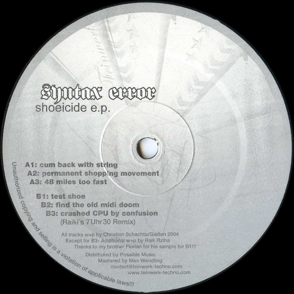 Shoeicide E.P.