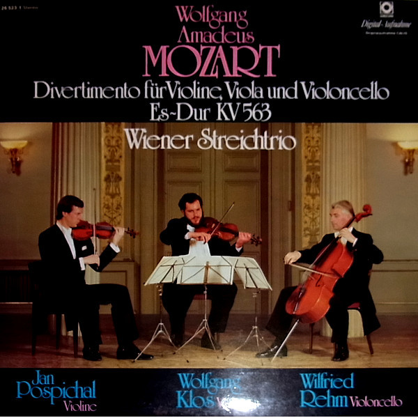 Divertimento Für Violine, Viola Und Violoncello Es-Dur KV 563