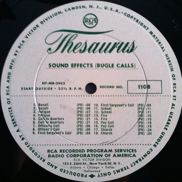 Sound Effects (Bugle Calls)