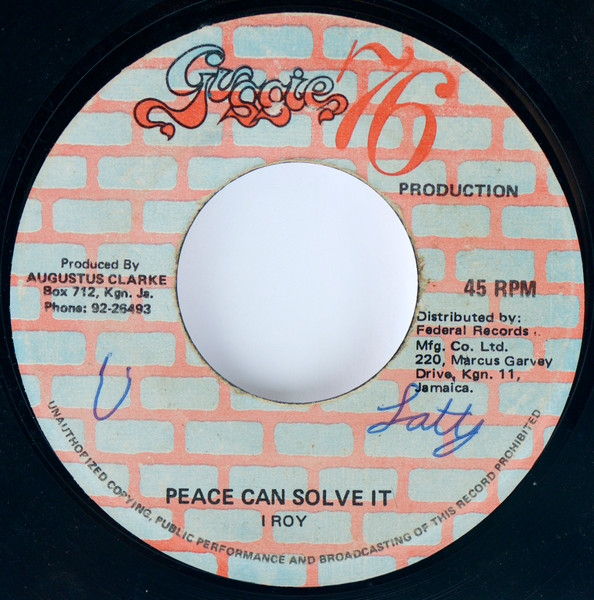 Peace Can Solve It / Red, Gold & Green