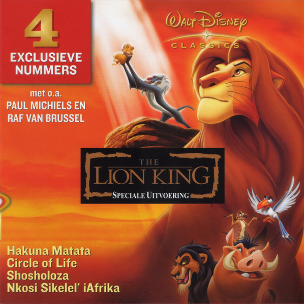 The Lion King Speciale Uitvoering - 4 Exclusieve Nummers