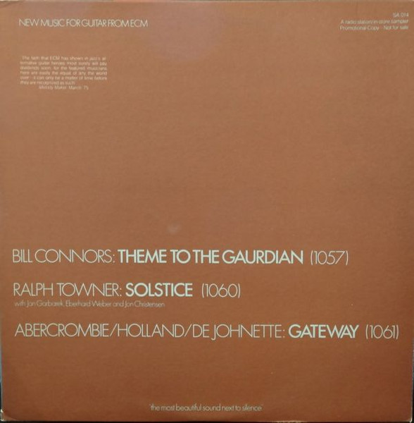 New Music For Guitar From ECM