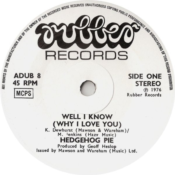 Well I Know (Why I Love You)