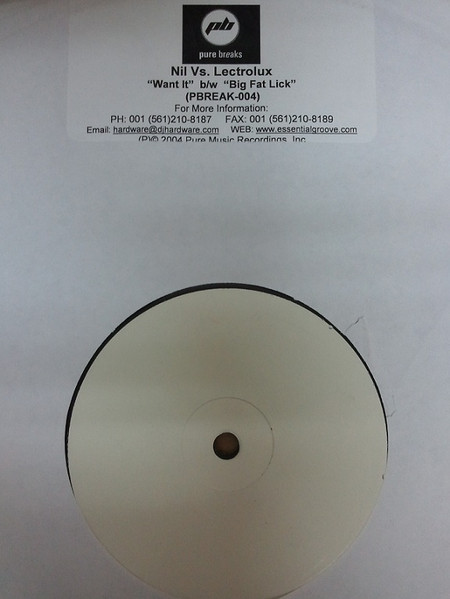 Want It / Big Fat Lick