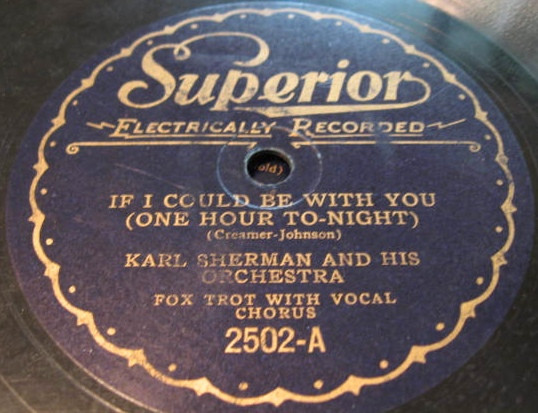 If I Could Be With You (One Hour To-Night) / Night Time Is Love Time (When I'm With You)