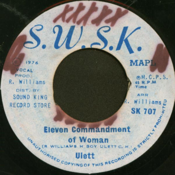 Eleven Commandment Of Woman / Connection Of Dub
