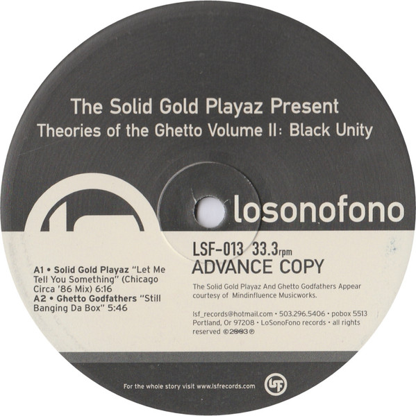 Theories Of The Ghetto Volume II: Black Unity
