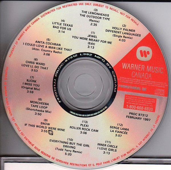 Warner Music Canada February 1997 - Vol. 312