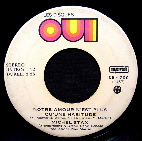 Notre Amour N'Est Plus Qu'une Habitude