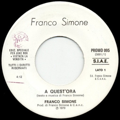 A Quest'Ora / Get Up And Boogie