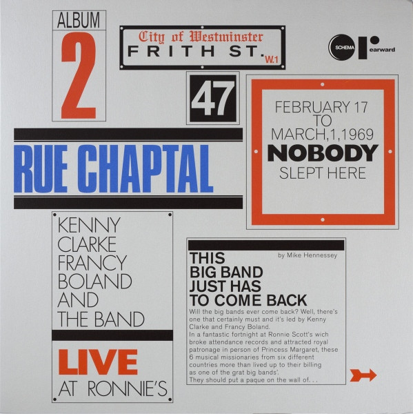 Live At Ronnie's; Album 2; Rue Chaptal