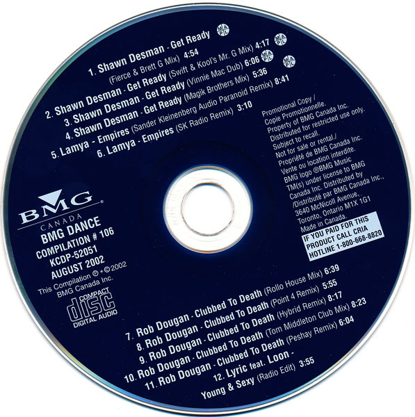 BMG Dance Compilation # 106