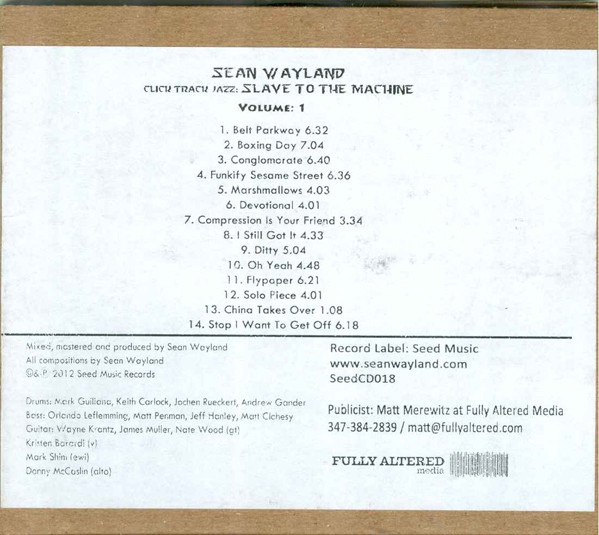 Click Track Jazz: Slave To The Machine - Volume 1 & Volume 2