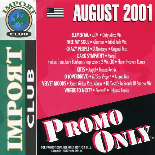 Promo Only Import Club: August 2001