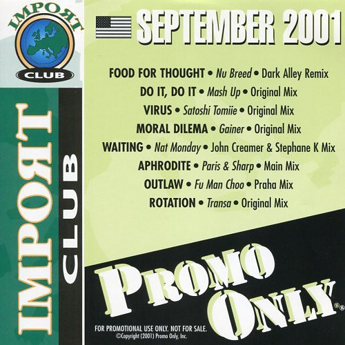 Promo Only Import Club: September 2001