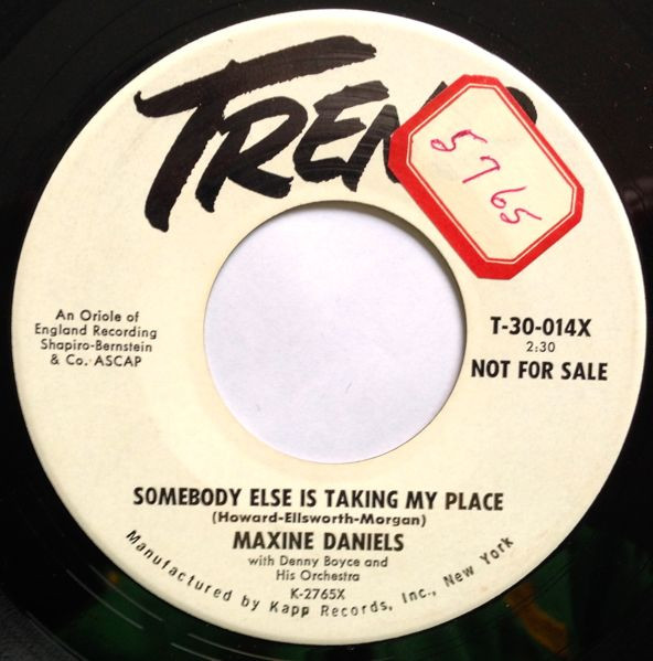 Somebody Else Is Taking My Place