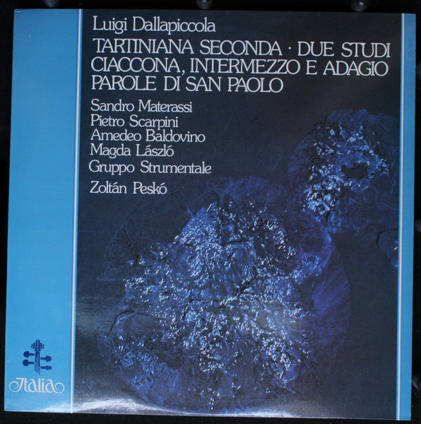 Tartiniana Seconda / Due Studi / Ciaccona, Intermezzo E Adagio / Parole Di San Paolo