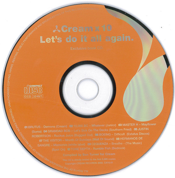 Cream X 10: Let's Do It All Again.