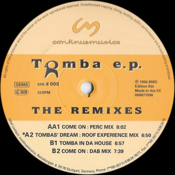 Tomba EP (The Remixes)