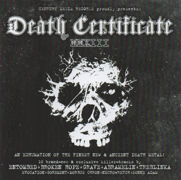 Death Certificate MMXIII