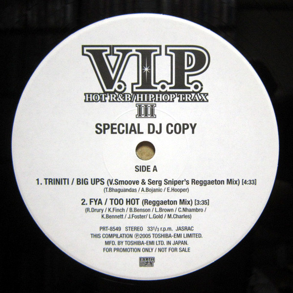 V.I.P. Hot R&B / Hip Hop Trax III (Special DJ Copy)