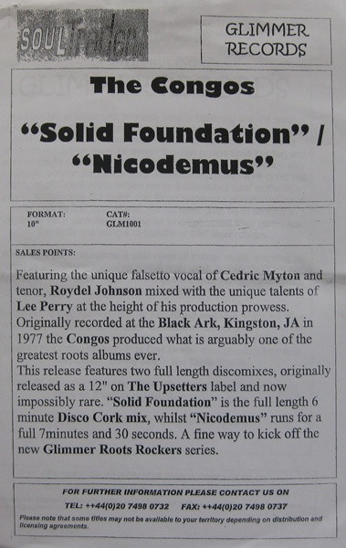 Solid Foundation / Nicodemus