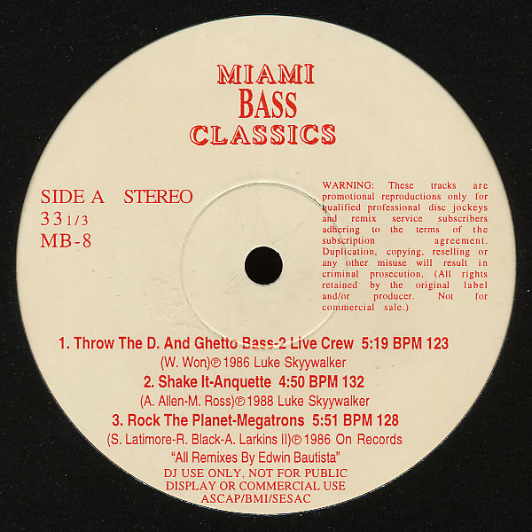 Miami Bass Classics Vol. 8
