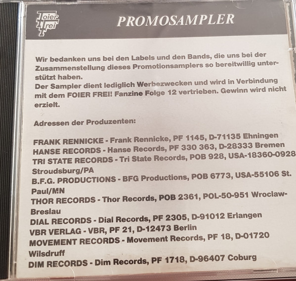 Foier Frei #12 Promosampler