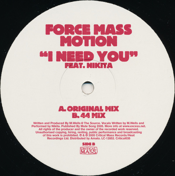 I Need You