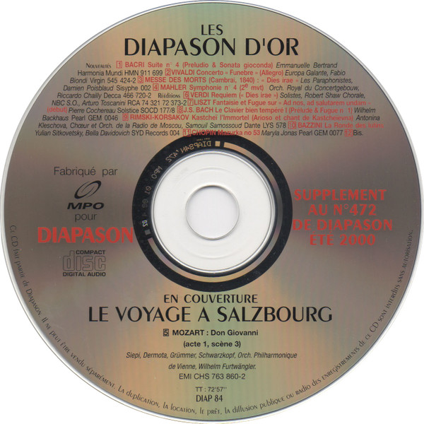 Les Diapason D'Or Eté 2000
