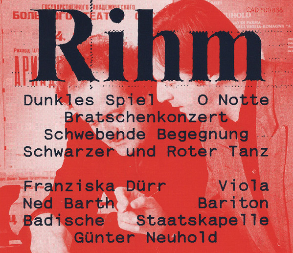 Dunkles Spiel / O Notte / Bratschenkonzert / Schwebende Begegnung / Schwarzer Und Roter Tanz
