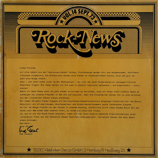 Rock-News Vol. 14 Sept. 73