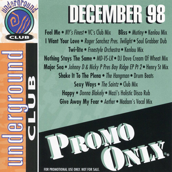 Promo Only Underground Club: December 98