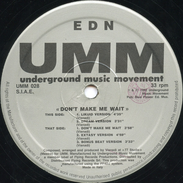 Don't Make Me Wait