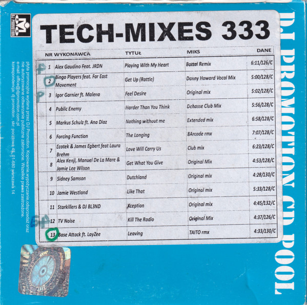 CD Pool Tech-Mixes 333