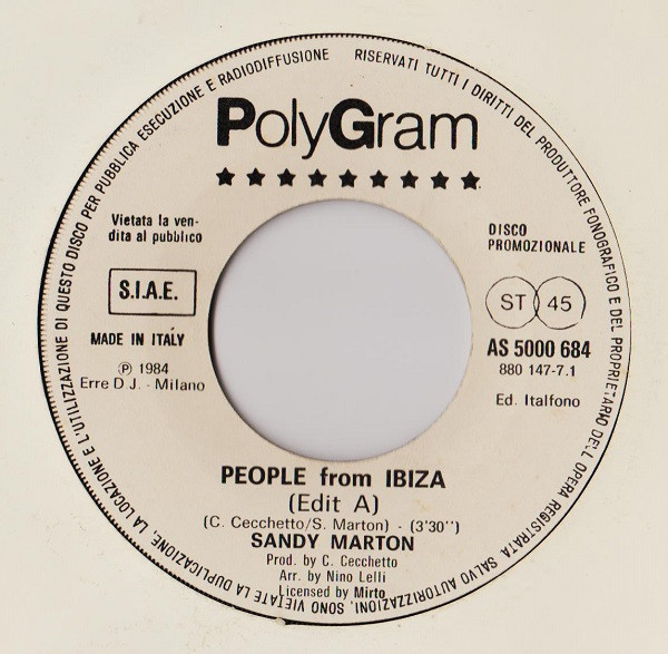 People From Ibiza / Sad Songs (Say So Much)