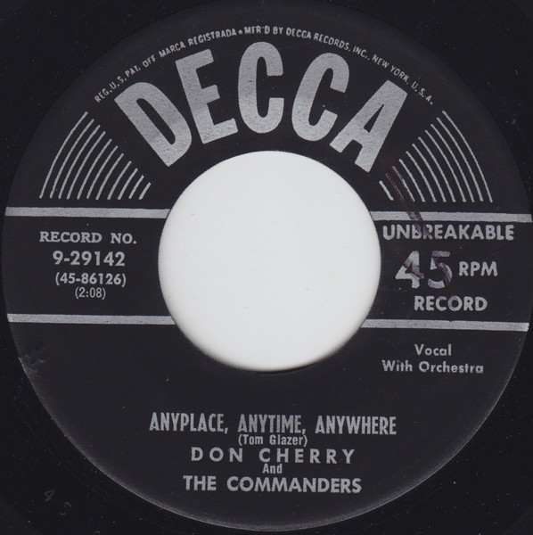 Anyplace, Anytime, Anywhere / Lulu's Back In Town