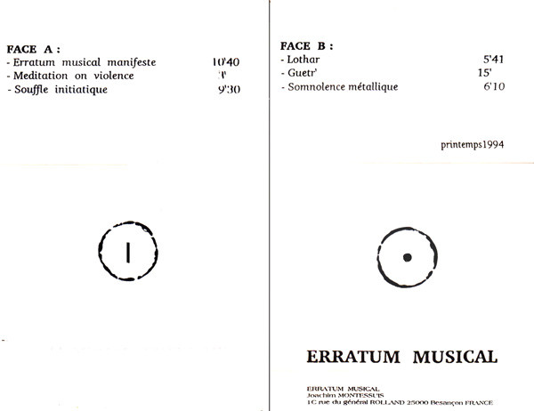 Erratum Musical