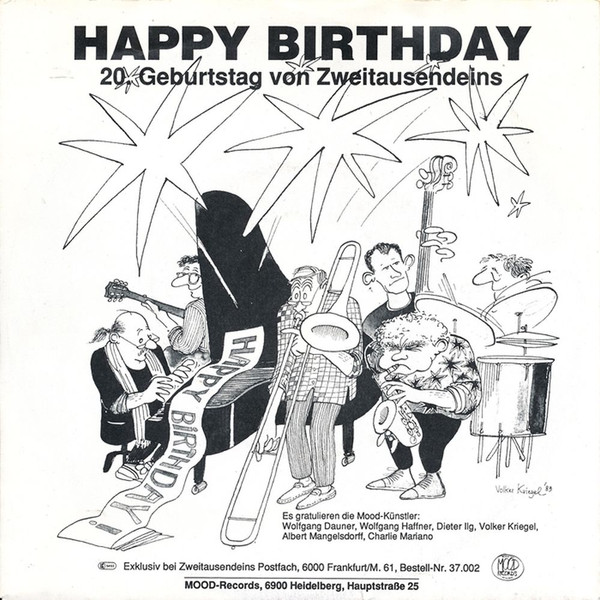 Happy Birthday (20. Geburtstag Von Zweitausendeins)