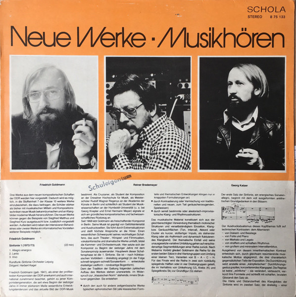 Neue Werke-Musikhören